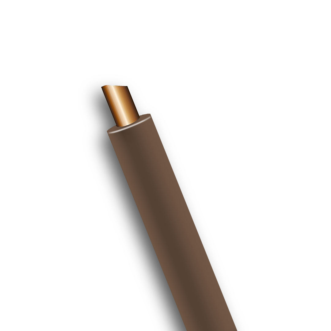 OEX ACX0561/100 | 2mm Single Core Automotive Cable | Brown 100m Roll