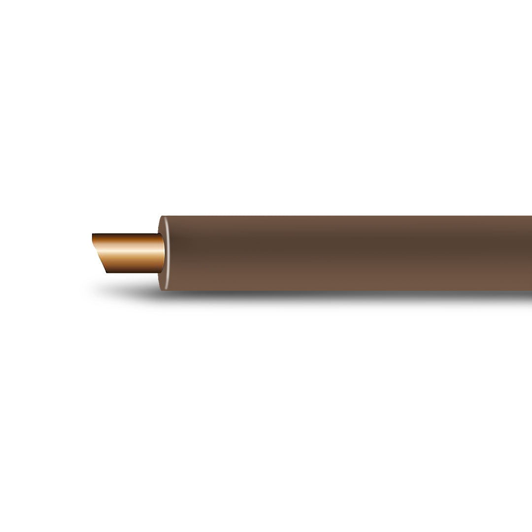 OEX ACX0561/100 | 2mm Single Core Automotive Cable | Brown 100m Roll