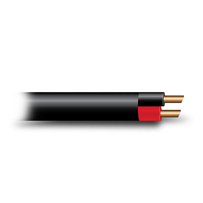 OEX ACX0806L 3mm Twin Core Automotive Cable, Red/Black, With Black Sheath - 100m Roll