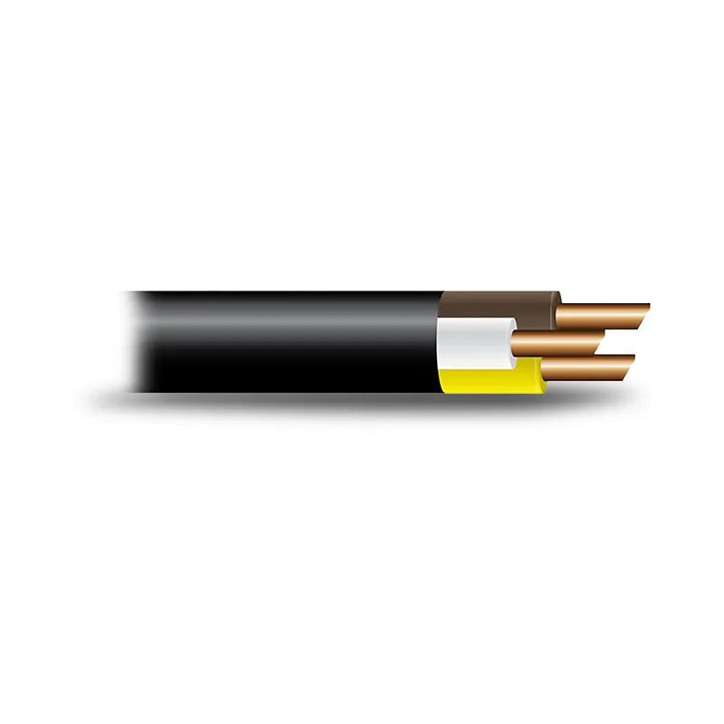 OEX ACX0812L 3mm 3 Core Automotive Cable Brown/White/Yellow Black Sheath 100m Roll