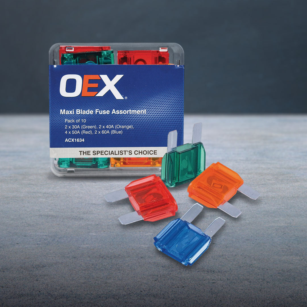 OEX ACX1634 | Blade Fuse | Maxi Assortment Pack of 10
