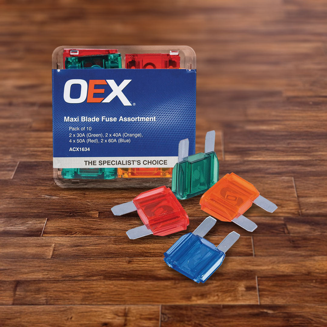 OEX ACX1634 | Blade Fuse | Maxi Assortment Pack of 10