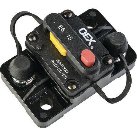 OEX ACX2081BL 15A Mini Manual Reset Circuit Breaker Type 3 Switchable