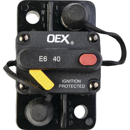 OEX ACX2084BL 40A Mini Manual Reset Circuit Breaker Type 3 Switchable