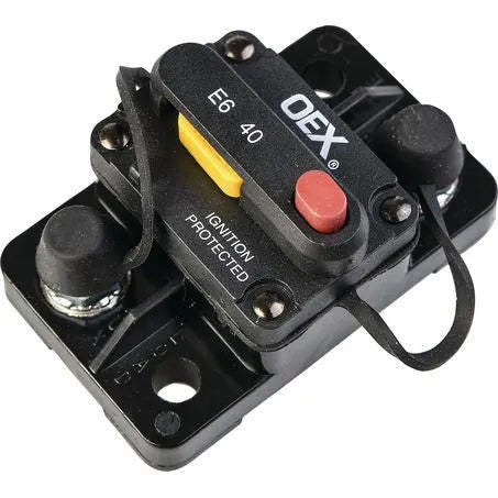 OEX ACX2084BL 40A Mini Manual Reset Circuit Breaker Type 3 Switchable
