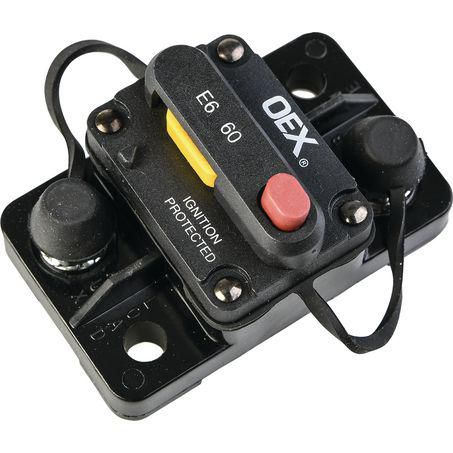 OEX ACX2086BL 60A Mini Manual Reset Circuit Breaker Type 3 Switchable