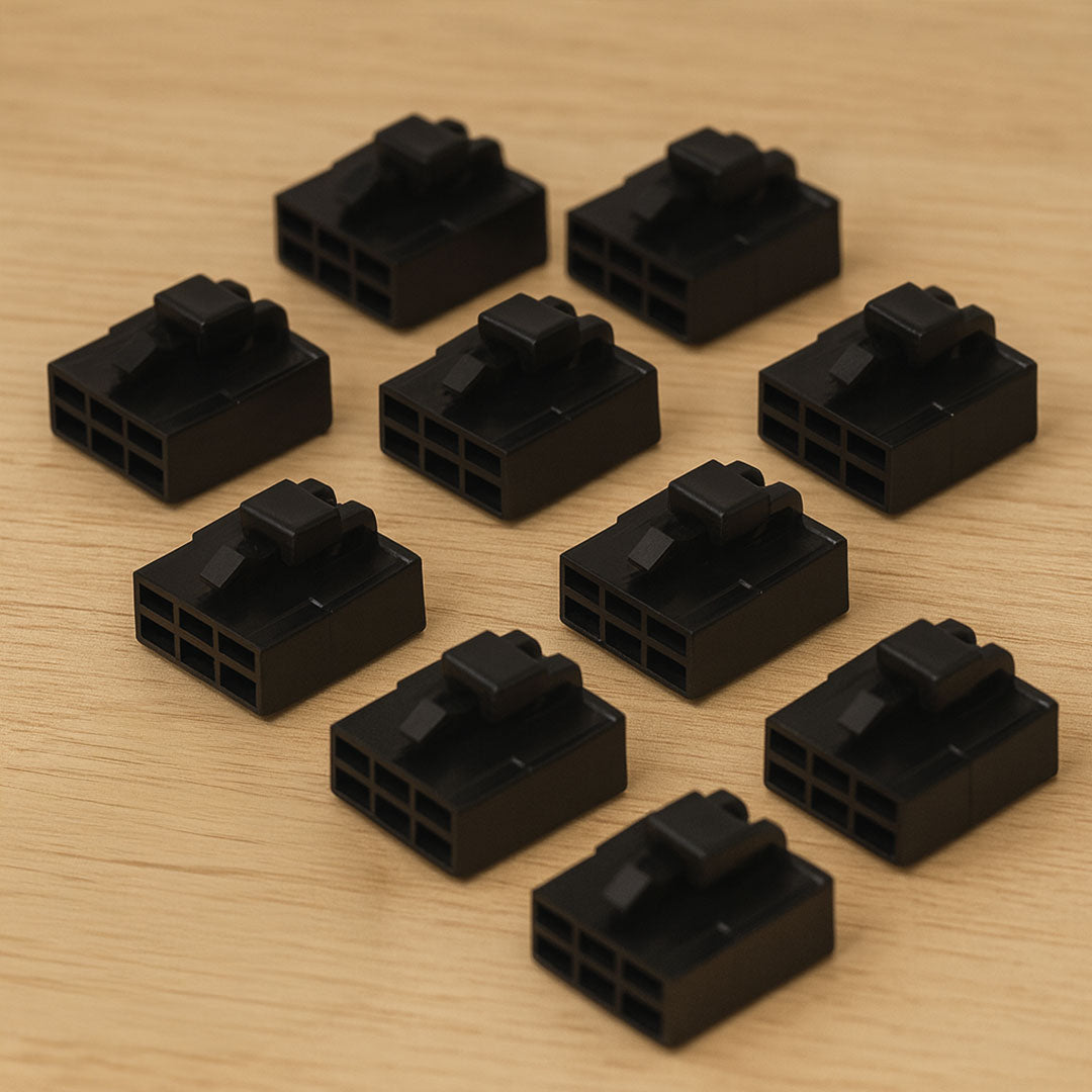 OEX ACX2690BK QC Connector Female Black 6 Pole 20A 10 Pack