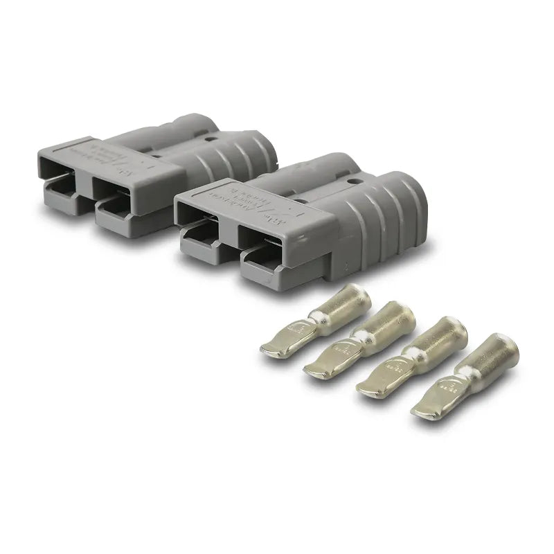 OEX ACX2760 50A Genuine Anderson Plug Connector Grey - 1 Pair with Terminals