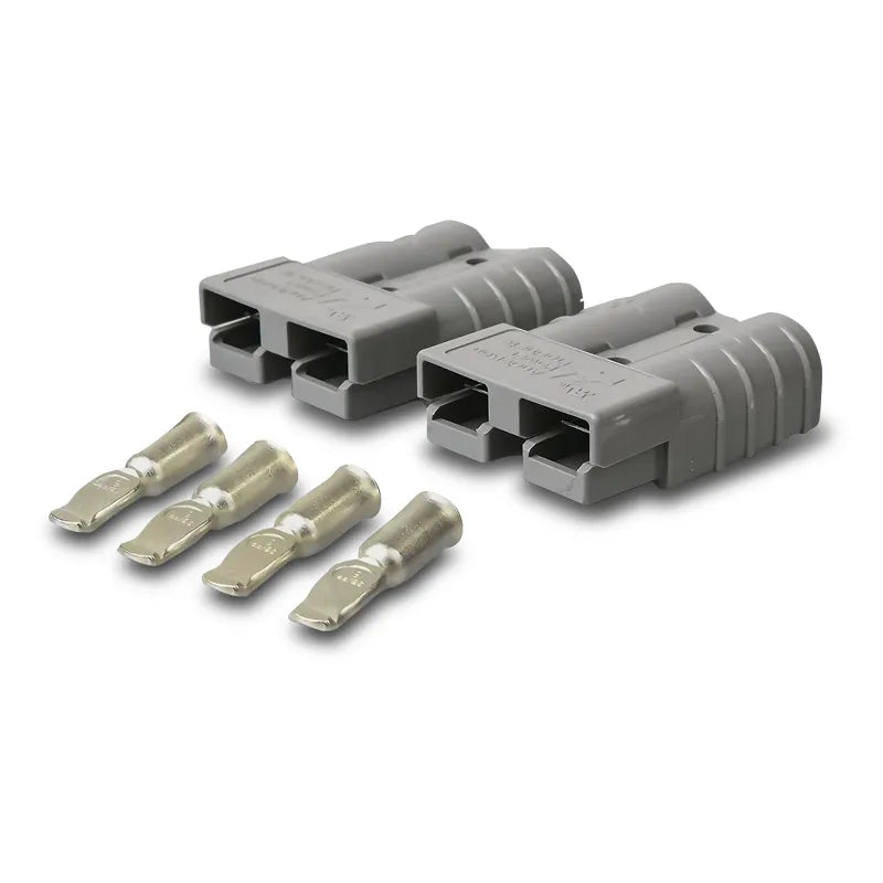 OEX ACX2760 50A Genuine Anderson Plug Connector Grey - 1 Pair with Terminals