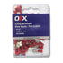 OEX ACX3006 | Red Male Blade Crimp Terminals 6.3x0.8mm – Vinyl Insulated, 100pc Pack