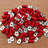 OEX ACX3006 | Red Male Blade Crimp Terminals 6.3x0.8mm – Vinyl Insulated, 100pc Pack