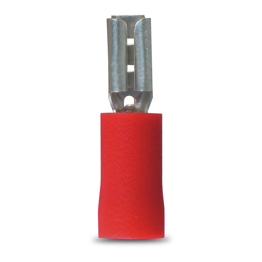 OEX ACX3014 | 2.8 x 0.8mm Terminal Blade | Female Crimp Red Terminal Entry  Vinyl 100 Pce