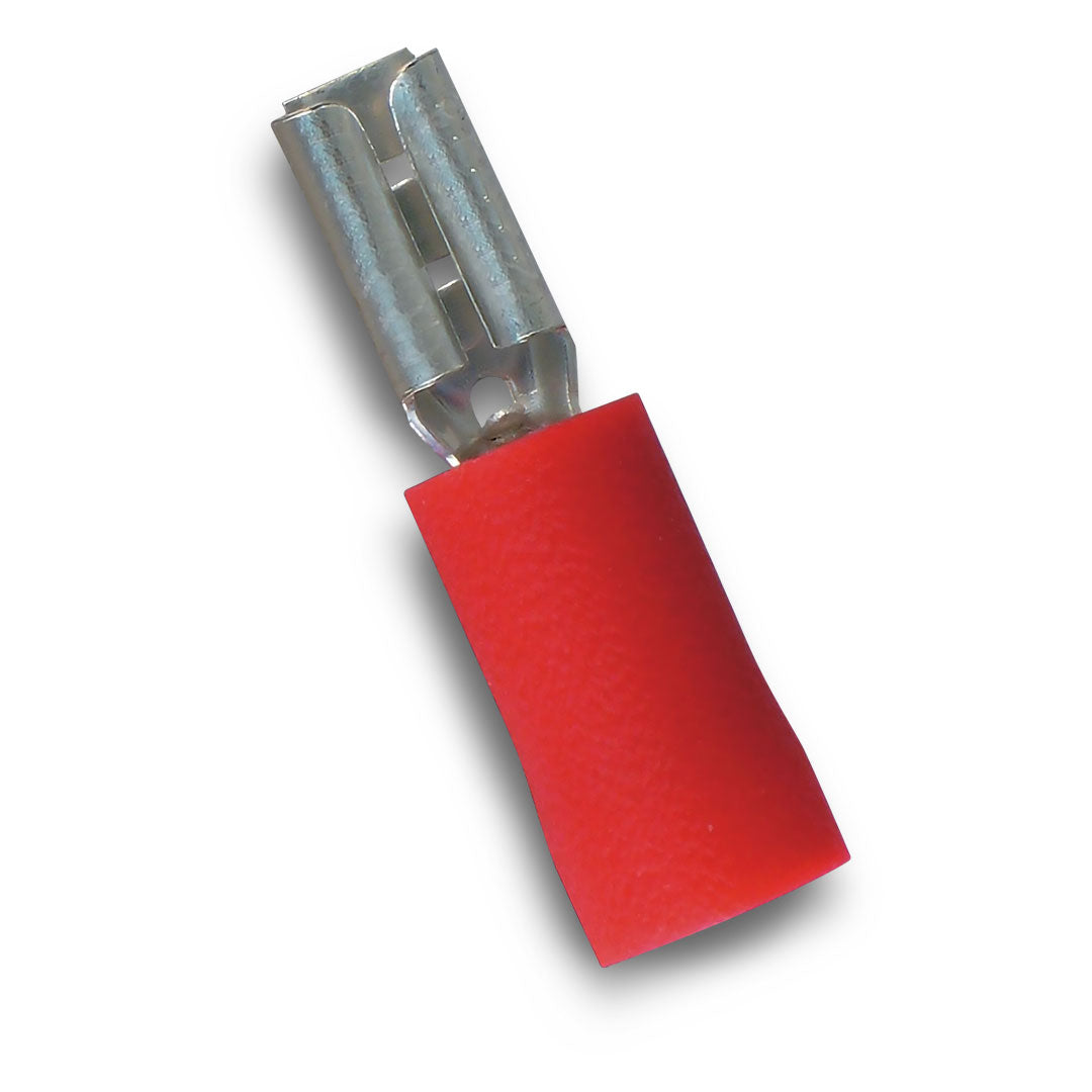 OEX ACX3014 | 2.8 x 0.8mm Terminal Blade | Female Crimp Red Terminal Entry  Vinyl 100 Pce