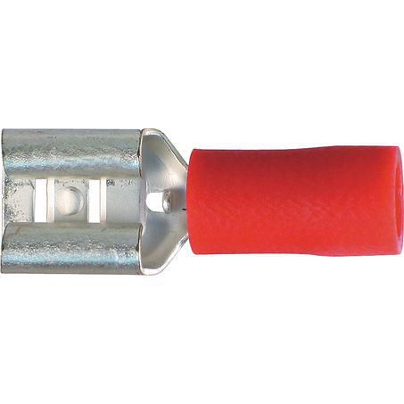 OEX ACX3016 Red Insulated Female Blade Crimp Terminals 6.3mm (100 Pack)