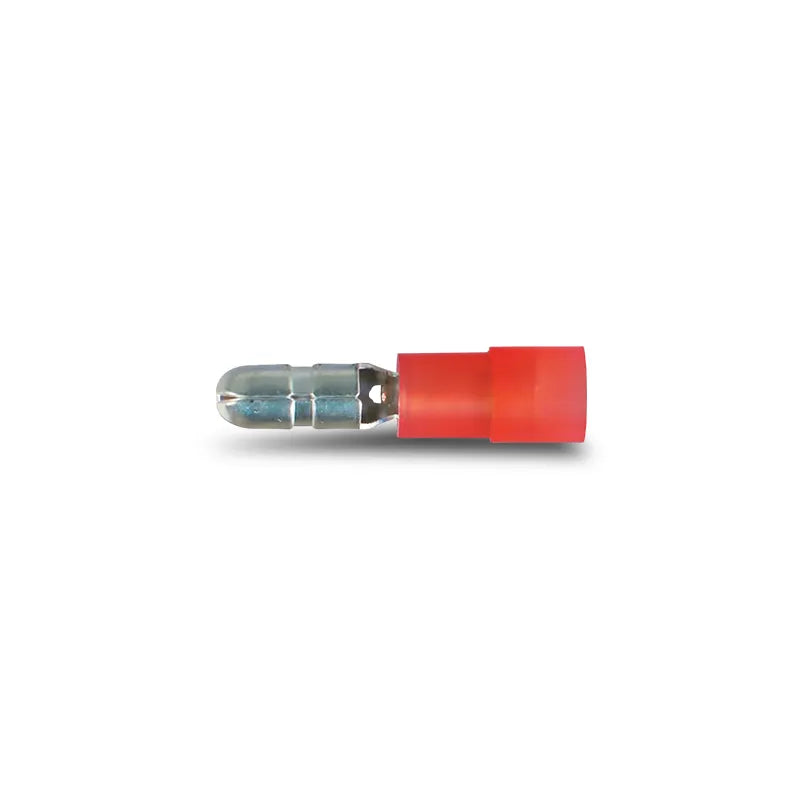 OEX ACX3028/50 Crimp Terminal Male Bullet Red Terminal Size 4mm Polycarbonate 50 Pce