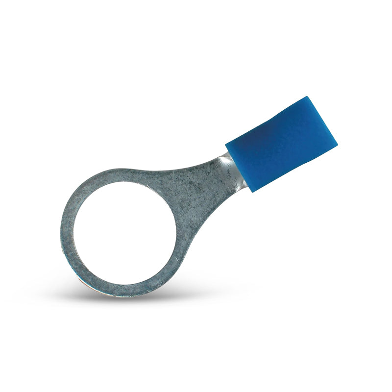 OEX ACX3057 Crimp Terminal Ring Blue ID 9.5mm Vinyl 100 Pce