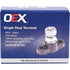 OEX ACX3146-M10BL 250A Single Stud Terminal M10 - Black