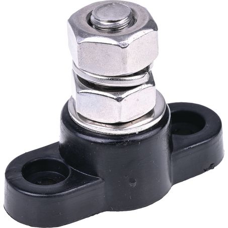 OEX ACX3146-M10BL 250A Single Stud Terminal M10 - Black