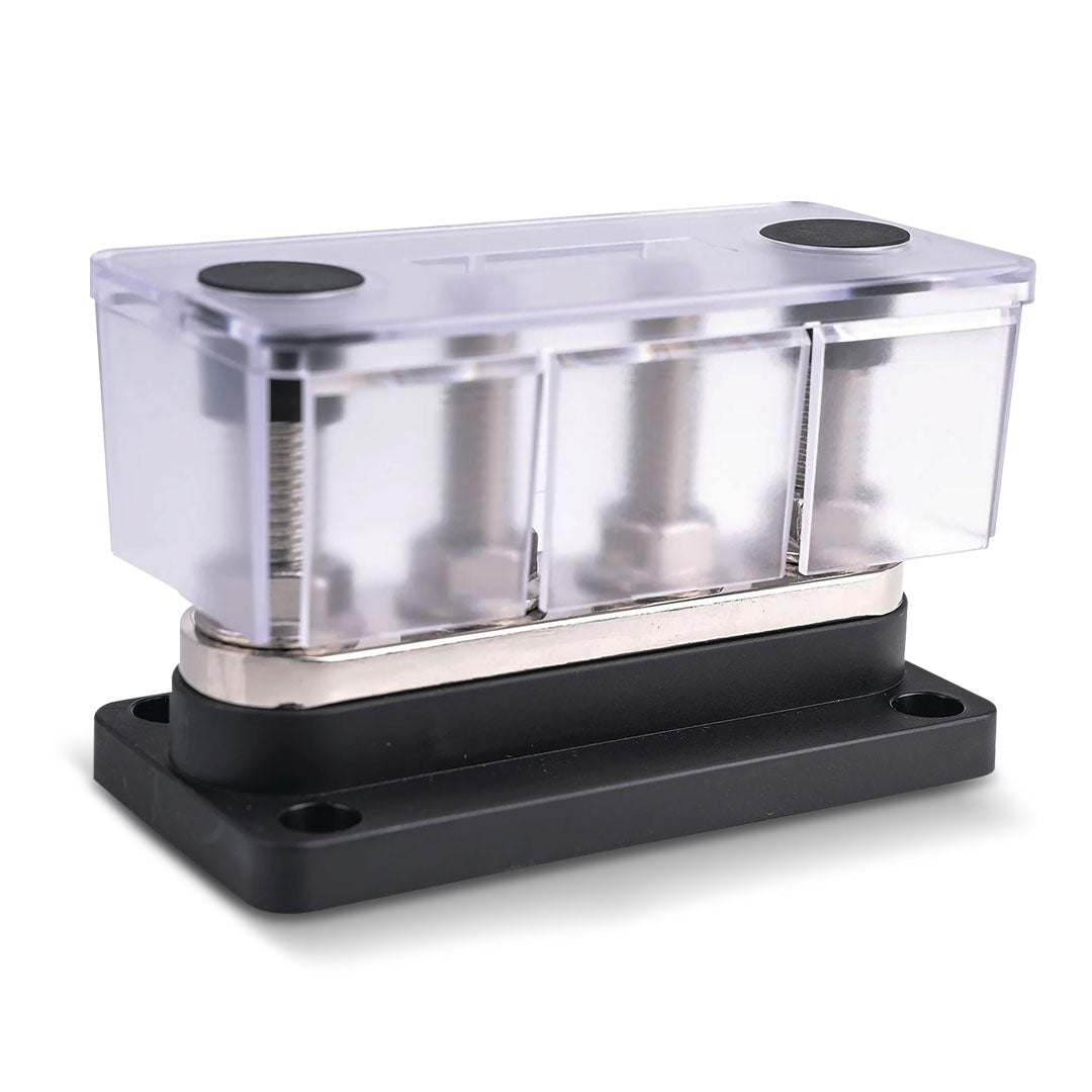 OEX ACX3212 300A Distribution Block 4 Terminals Black