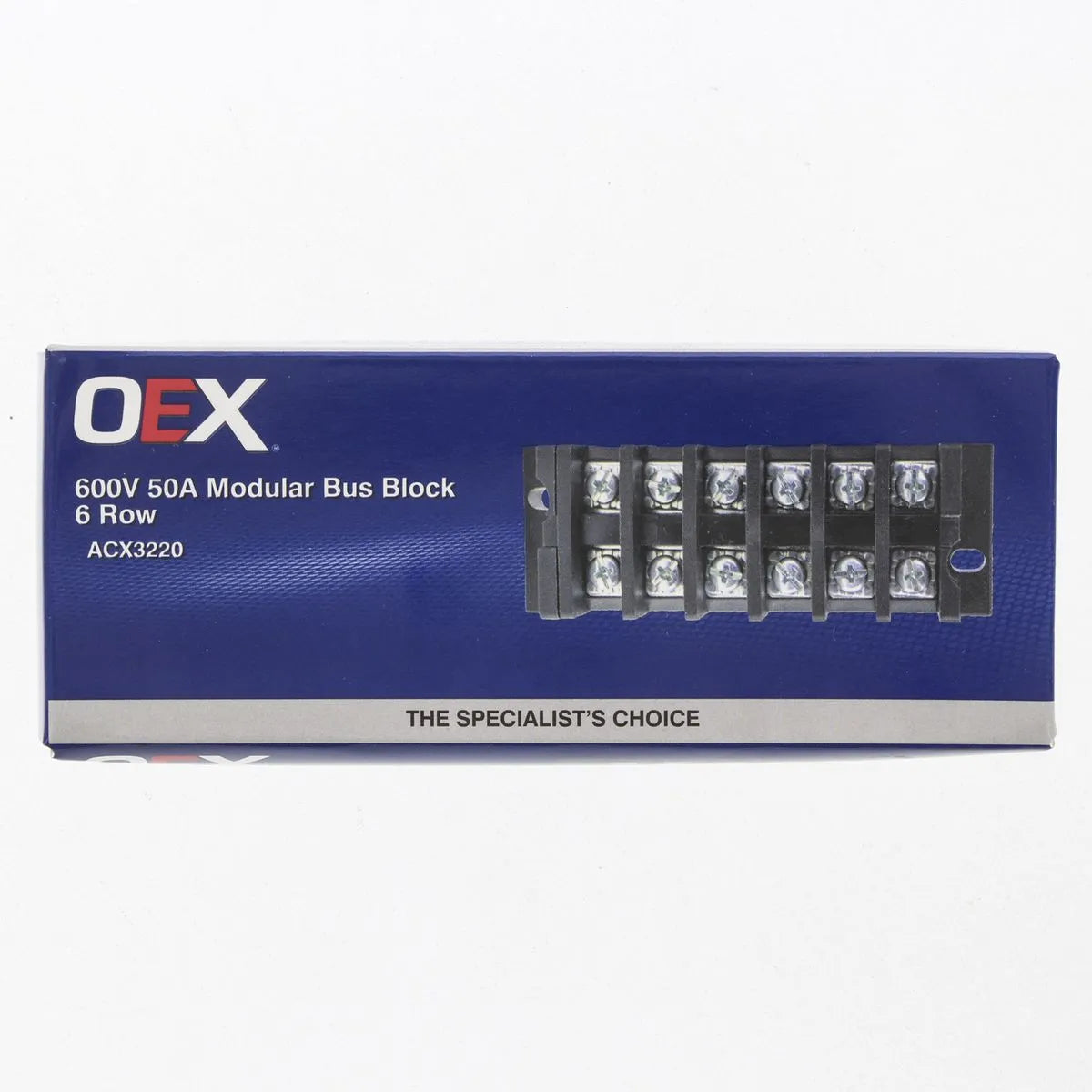 OEX ACX3220 600V 50A Modular Bus Block 6 Row