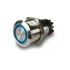 OEX ACX3692BL Push Button Switch On/Off SPST 12V Blue Illuminated (Contacts Rated 5A @ 12V)