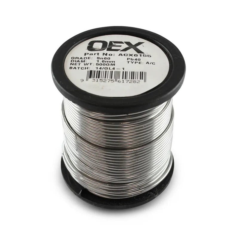 OEX ACX6155 Acid Core Solder 1.6mm Tin 60/ Lead 40 500g 1Pkt