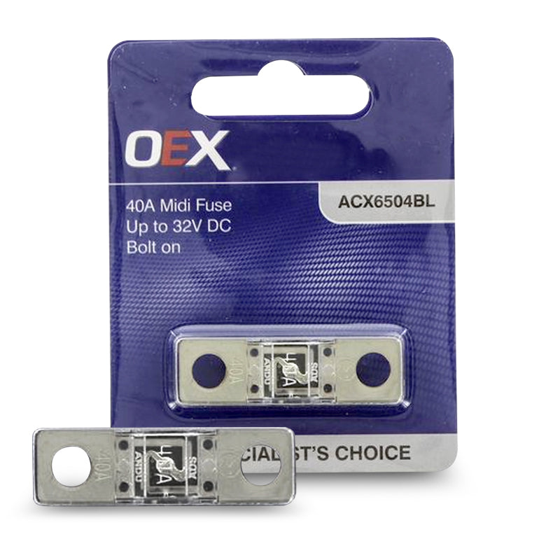 OEX ACX6504BL Midi Fuse, 40A Bolt On - Single Pack