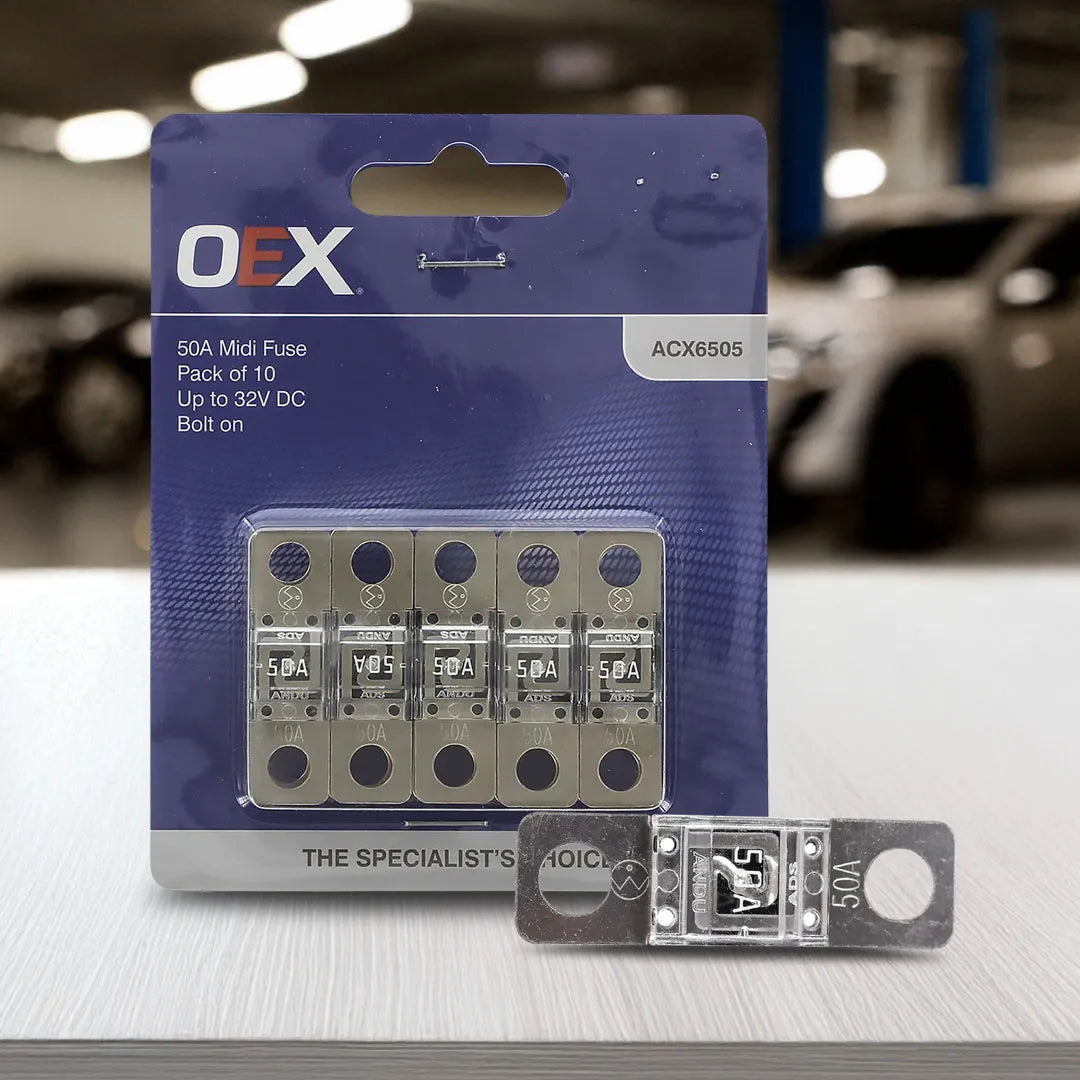 OEX ACX6505 Midi Fuse 50A Bolt On - Pack of 10