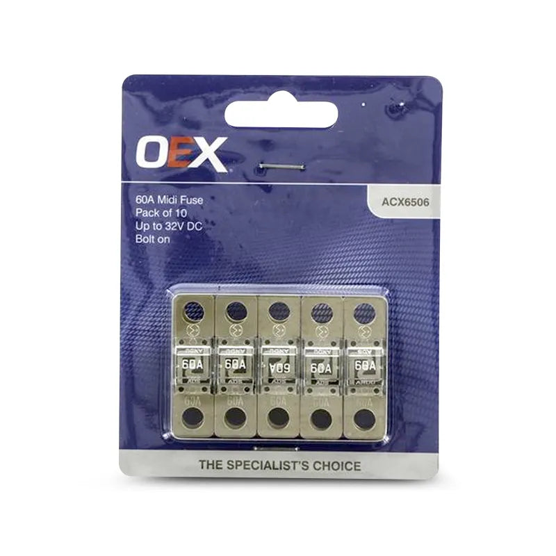OEX ACX6506 Midi Fuse 60A Bolt On - Pack of 10