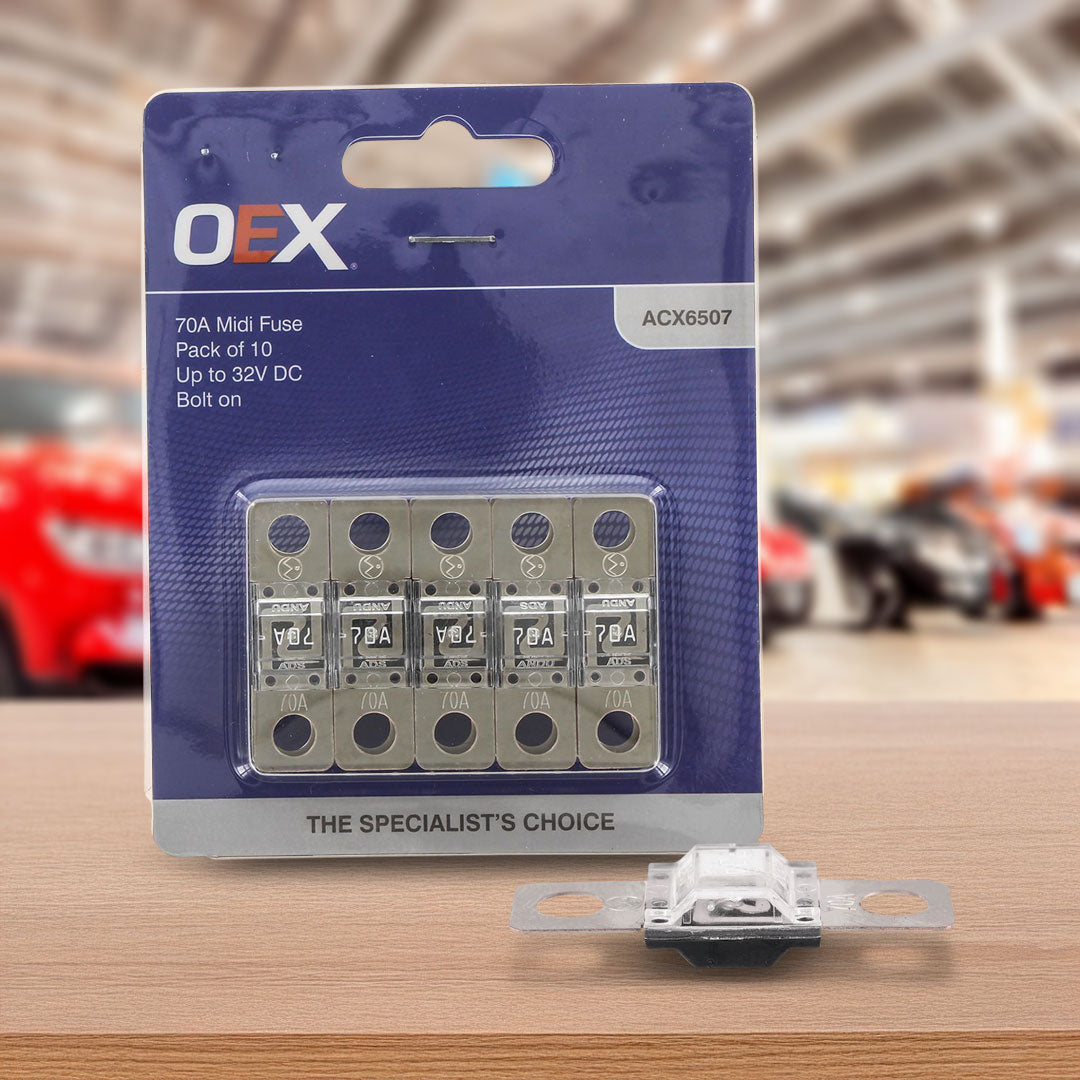 OEX ACX6507 | Midi Fuse | 70A Bolt On - Pack of 10