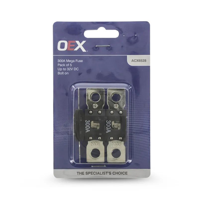 OEX ACX6528 Mega Fuse 300A Bolt On Pack of 5