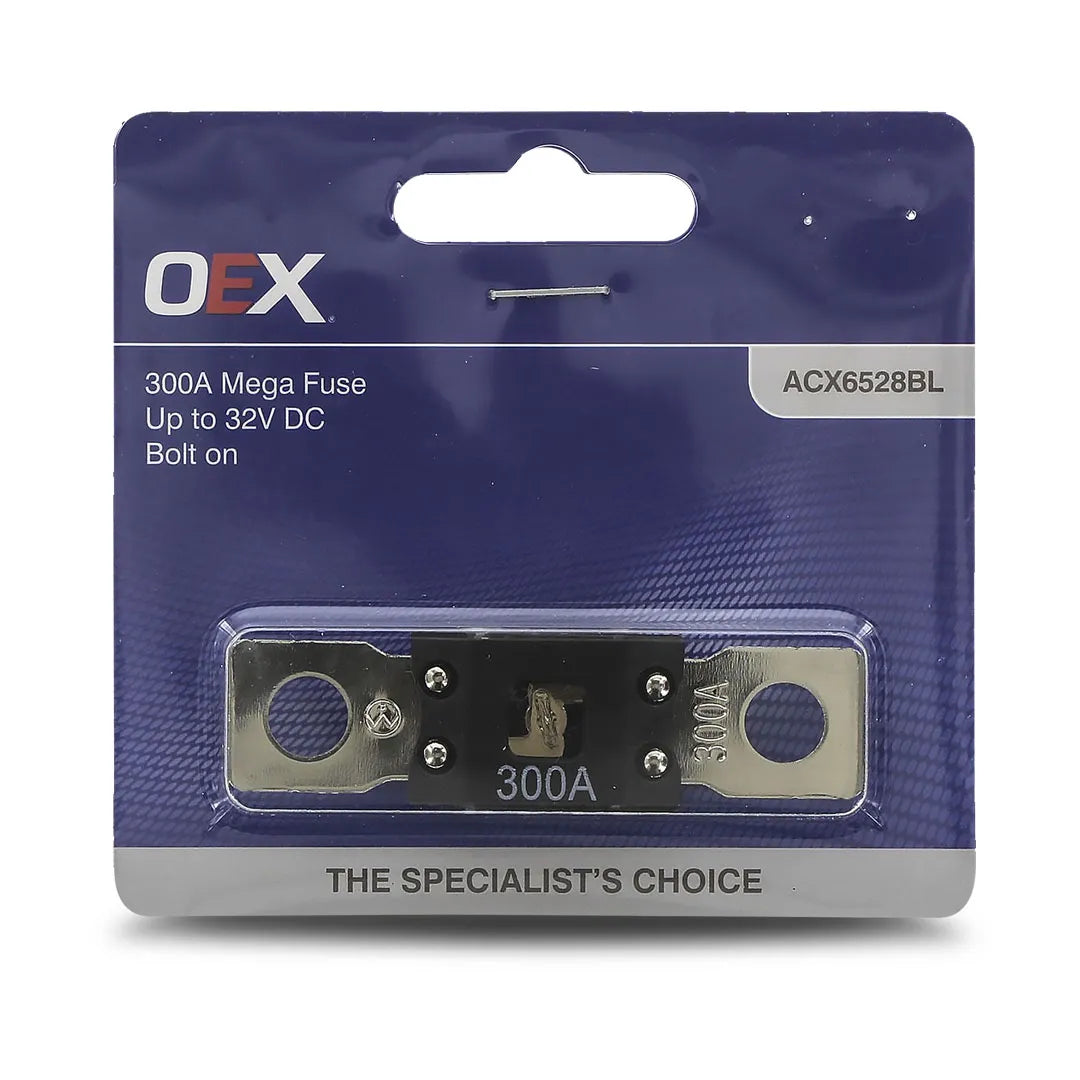 OEX ACX6528BL Mega Fuse 300A Bolt On - Single Pack