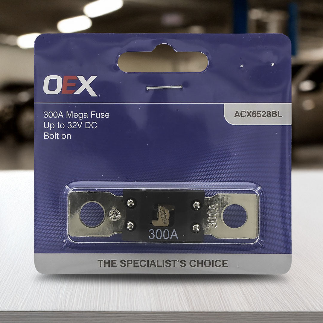 OEX ACX6528BL Mega Fuse 300A Bolt On - Single Pack