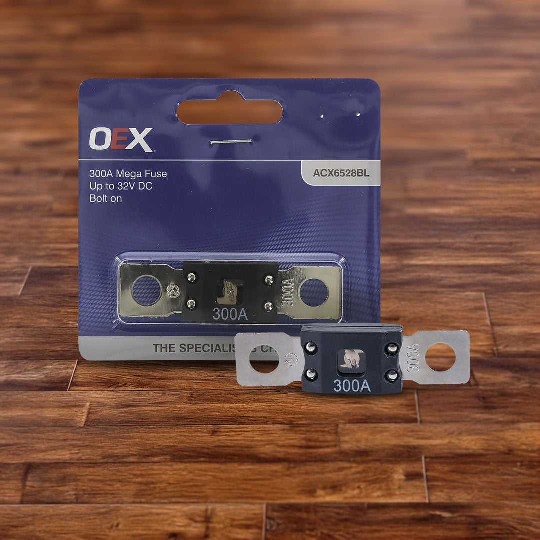 OEX ACX6528BL Mega Fuse 300A Bolt On - Single Pack