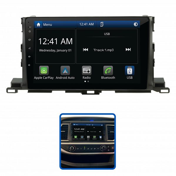 Aerpro AMTO37 10" Multimedia Receiver Suit Toyota Kluger 2014 - 2019
