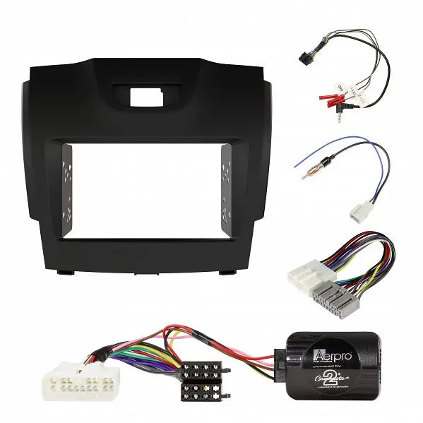 Aerpro FP8063BK Double DIN Black Install Kit Suit Various Holden & Isuzu Models