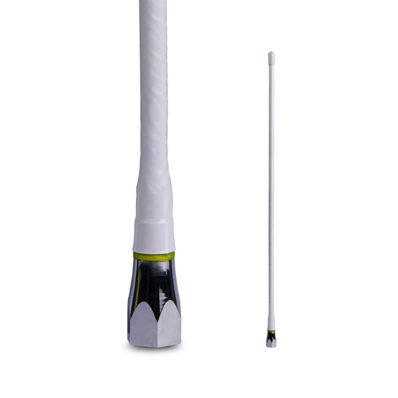 GME AE312B 600mm AM/FM Ground Dependent Antenna Base Cable & Plug - White