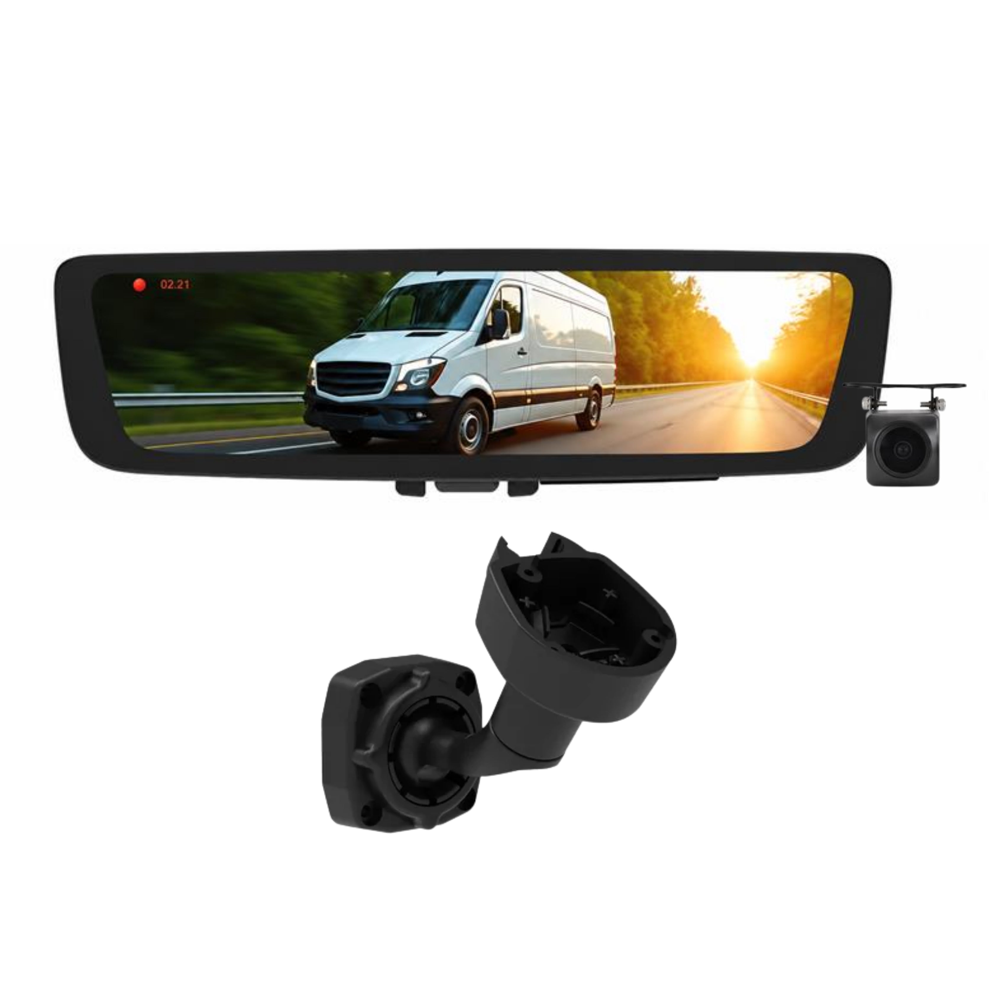 Aerpro AEM1RB3B 9.66" Digital E-Mirror DVR Camera Citroen Fiat Peugeot