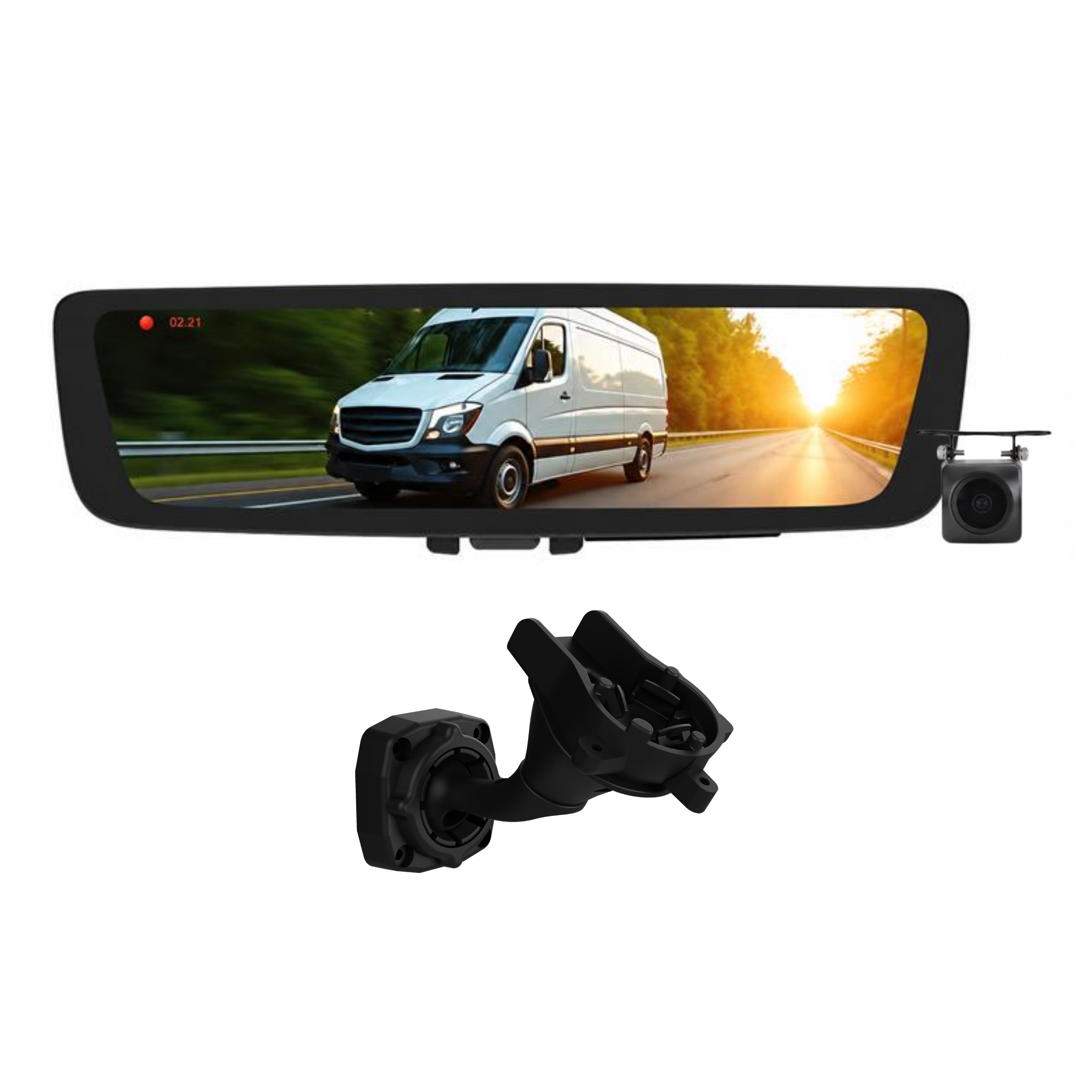 Aerpro AEM1RB53 9.66" Digital E-Mirror DVR Camera Jeep Grand Cherokee
