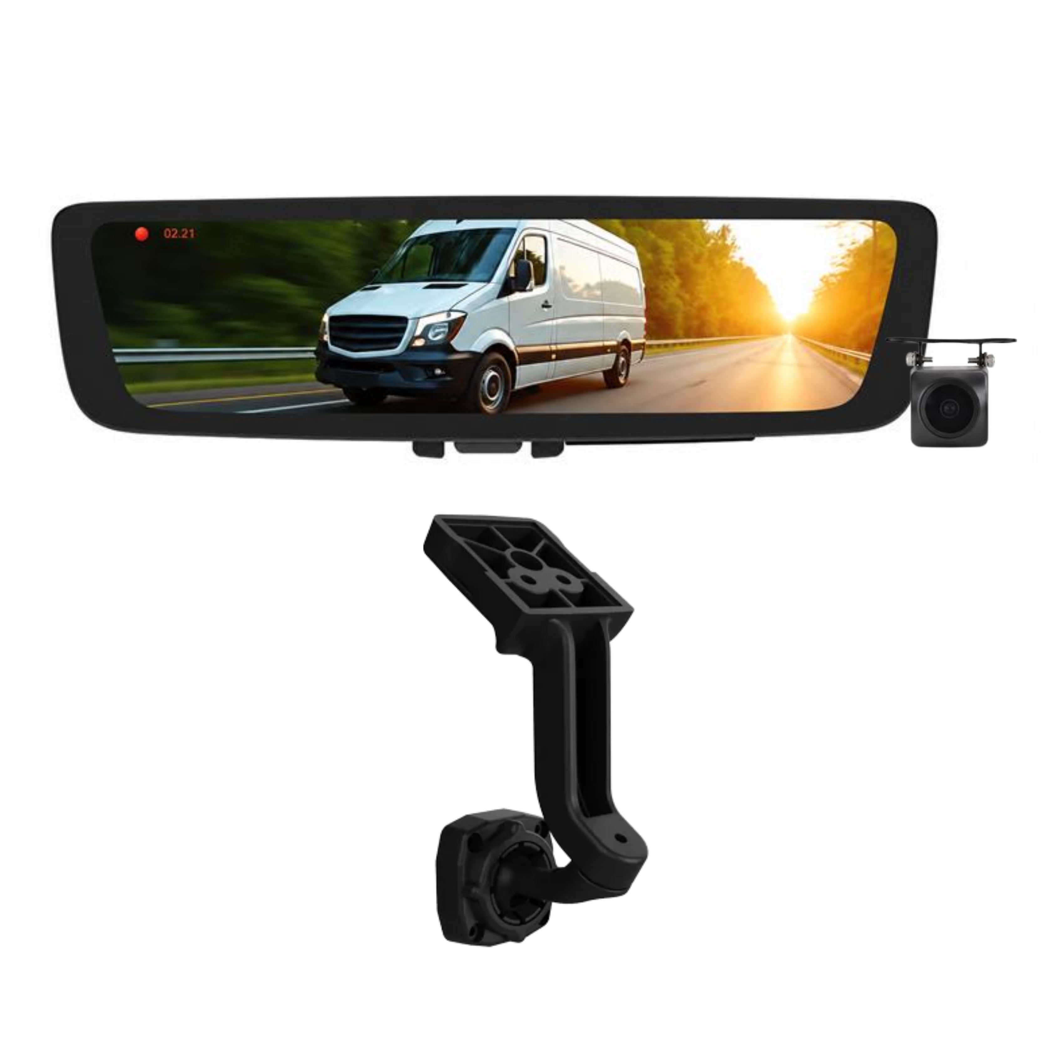 Aerpro AEM1RB80 9.6 Inch Digital E-Mirror Rear DVR Camera Toyota LC70