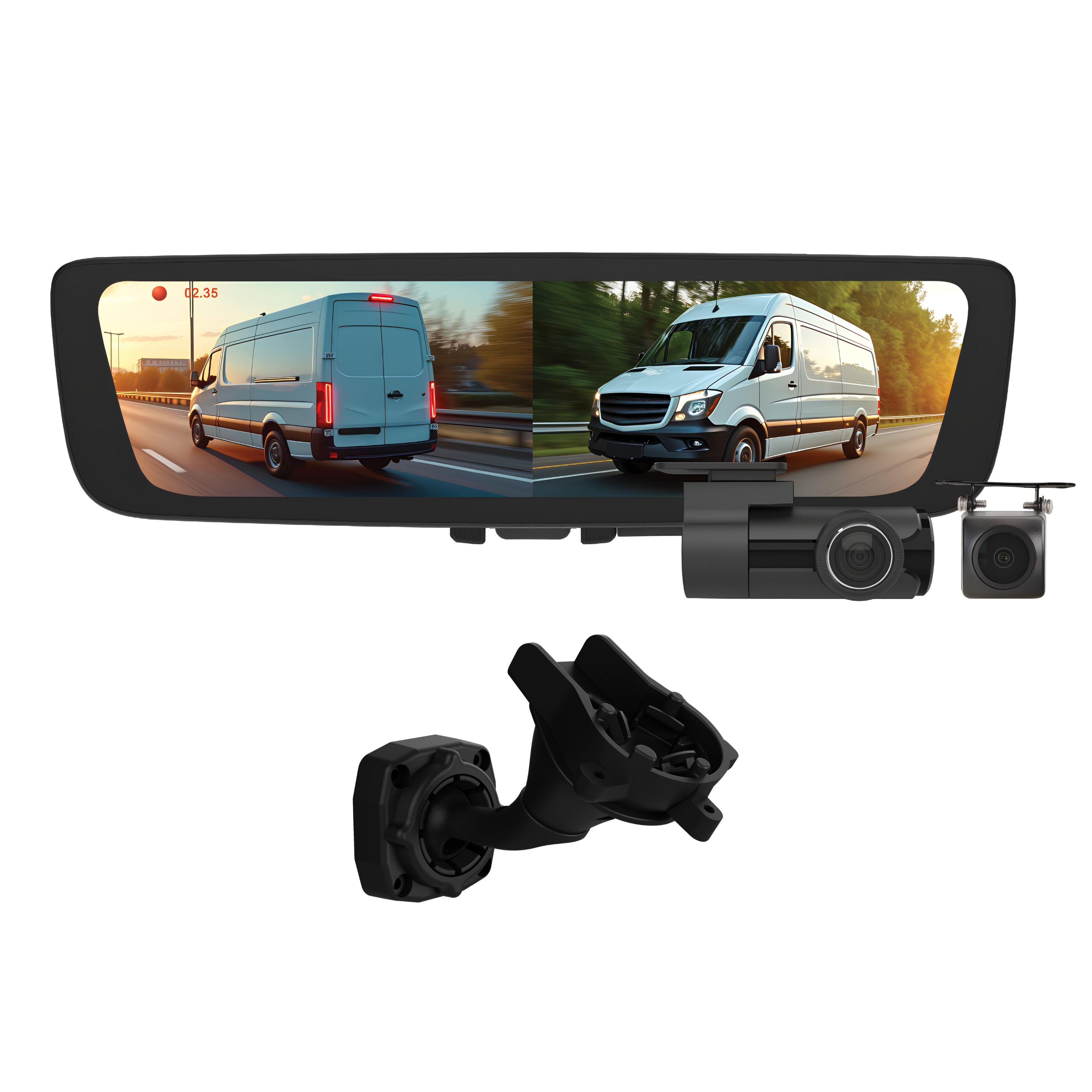Aerpro AEM2RB53 9.6 Inch E-Mirror DVR Camera Jeep Grand Cherokee