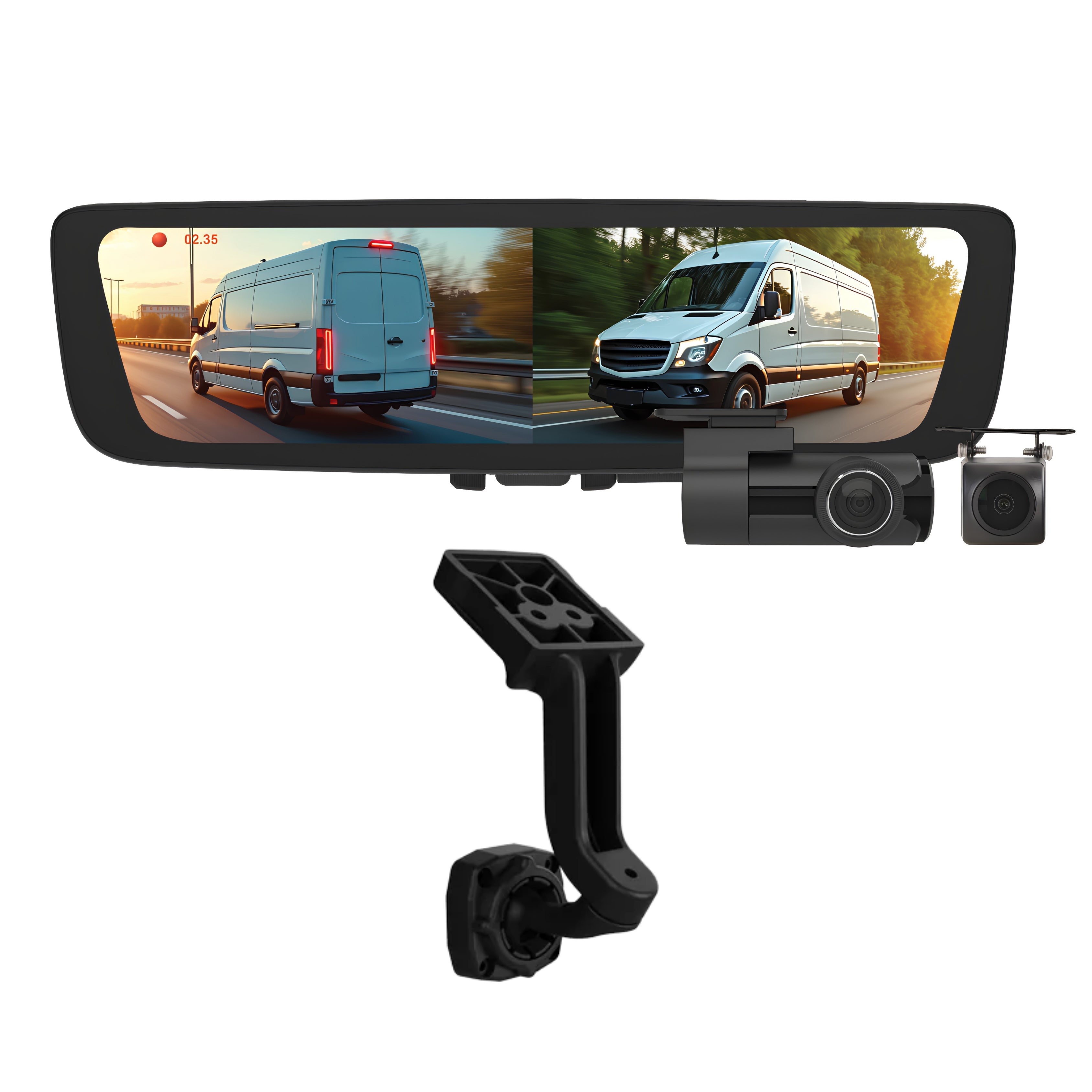 Aerpro AEM2RB80 9.6 Inch Digital E-Mirror DVR Camera Toyota LC70 Series