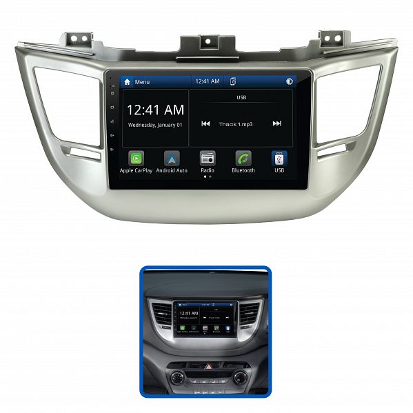 Aerpro AMHY18 9" Multimedia Receiver Suit Hyundai Tucson 2015 - 2018 (Factory Navigation Models)