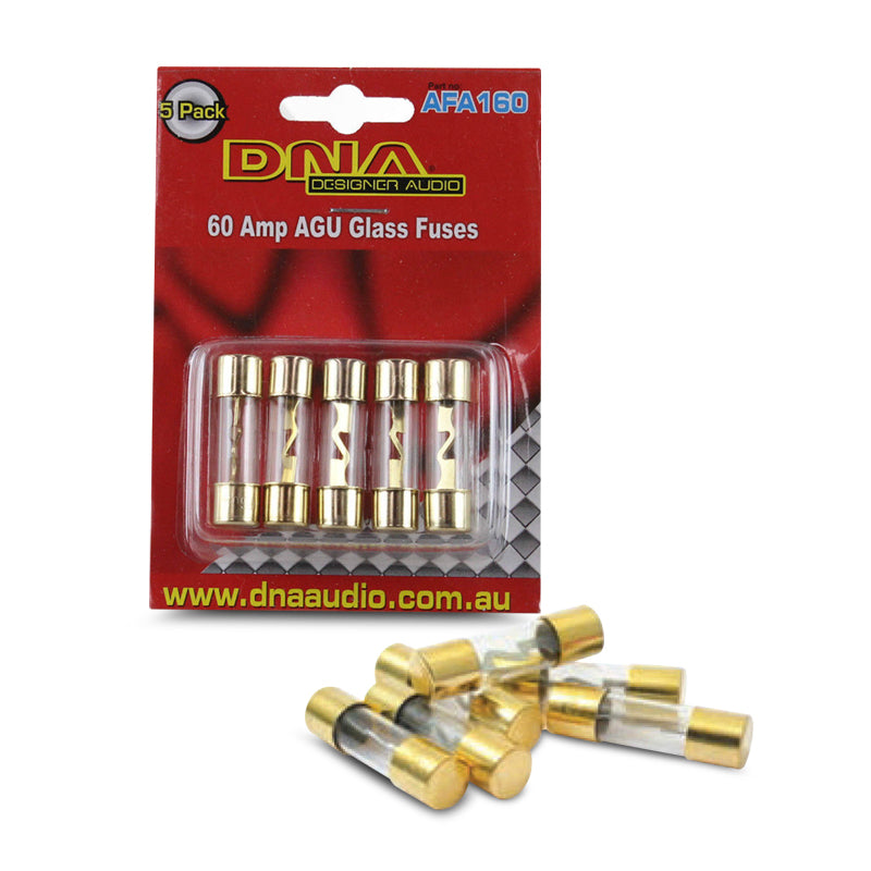 DNA AFA160 60 AMP AGU Gold Fuses - 1 Pack For 5