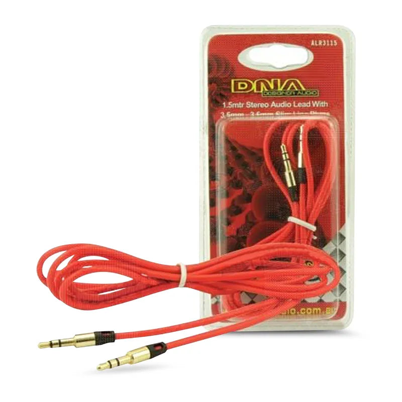 DNA ALR3115 1.5m 3.5mm Plug To 3.5mm Plug Audio Lead