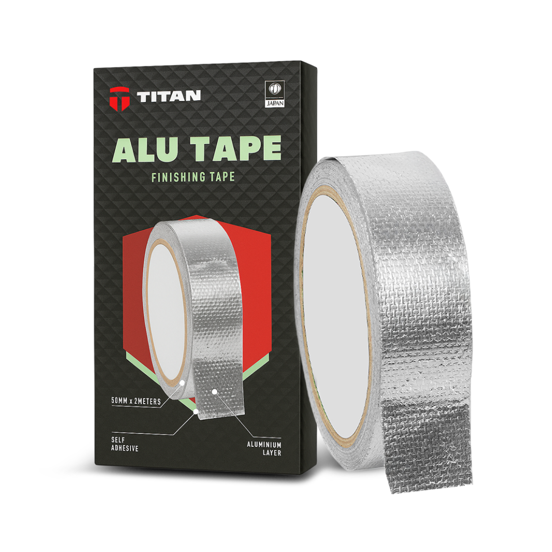 TITAN ALUTAPE | Heavy Duty Aluminium Tape | Strong Adhesive Heat Resistant Waterproof Industrial Grade
