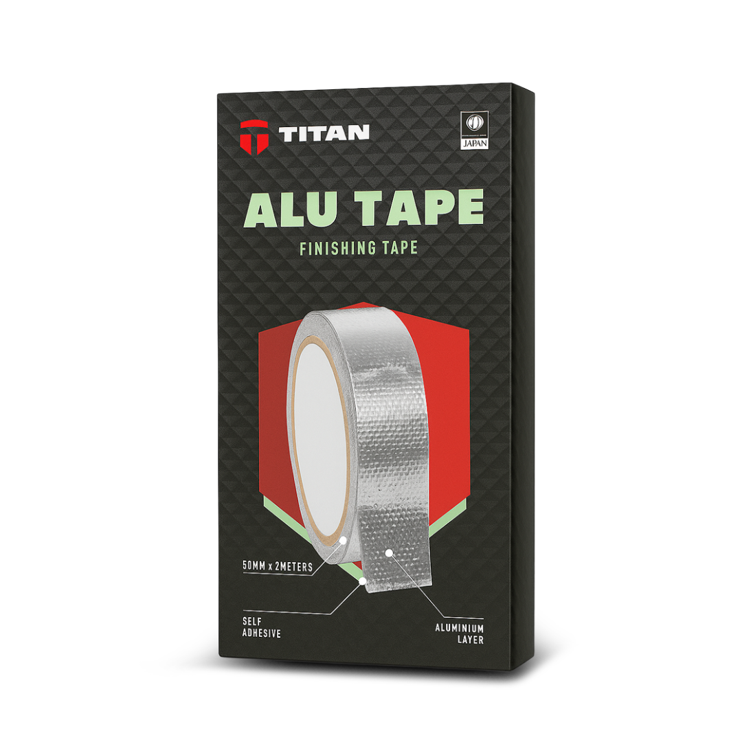 TITAN ALU TAPE | Heavy Duty Aluminium Tape | Strong Adhesive Heat Resistant Waterproof Industrial Grade