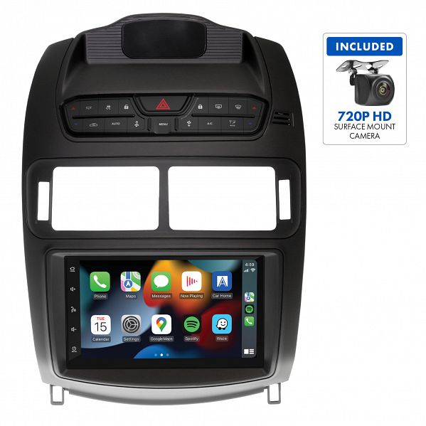 Aerpro AM9680SK 7" Multimedia Receiver Suit Ford Falcon FGX - Satin Black