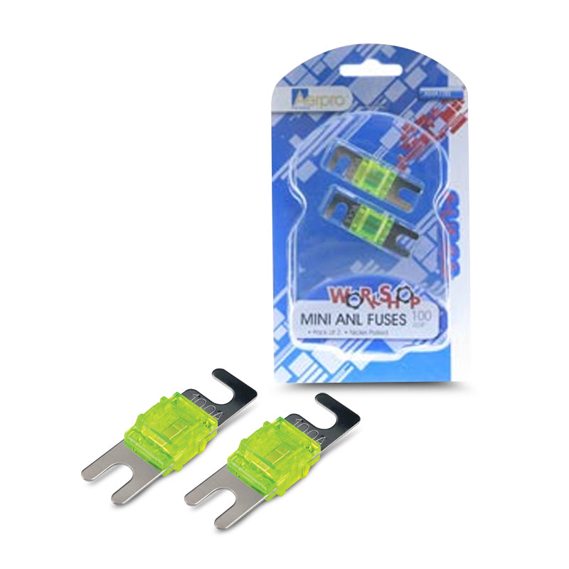 Aerpro AMA100 100 Amp Mini ANL Fuses - 2 Pieces