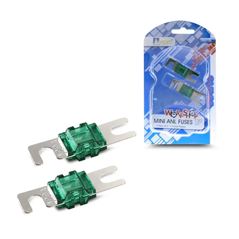 Aerpro AMA120 120 Amp Mini ANL Fuses - 2 Pieces